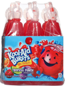 Kool-Aid Bursts Tropical Punch Soft Drink, 6 ct pack 6.75 fl oz.